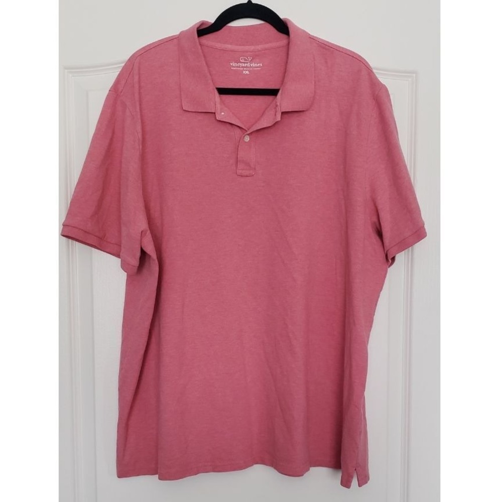 Vineyard Vines‎ Heathered Red Polo Shirt Men's Size XXL Golf Valentines Casual